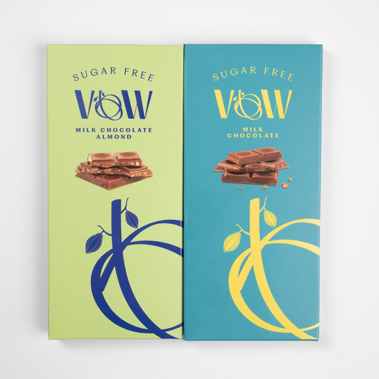 Milk Chocolate Plain + Milk Chocolate Almond