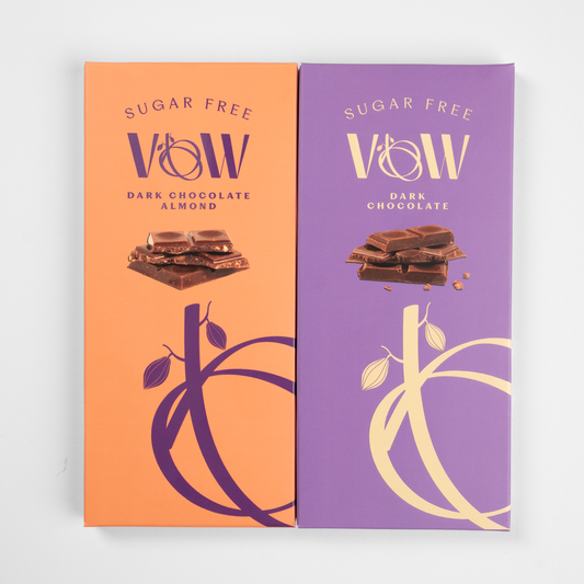 Dark Chocolate Plain + Dark Chocolate Almond